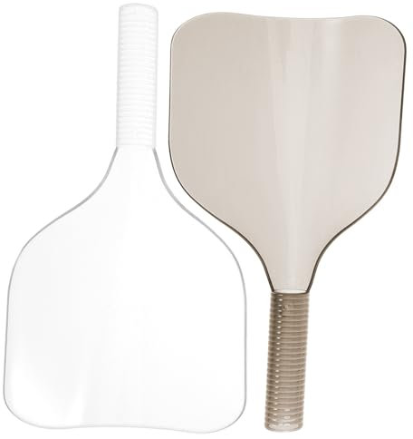 minkissy 2 Stück Haarschutzschild Mit Griff Wiederverwendbar Universell Für Friseursalon Haarfärbung Make up Schutz