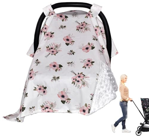 Sonnenschutz für Kinderwagen, Autositz-Überdachung, atmungsaktiv, UV-Sonnen- und Schlafschatten, Hitzeschutz für Kinderwagen
