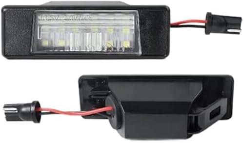 ZEMNLO LED License Number Plate light Lamps, for NISSAN, for Qashqai, J11 Primera P12 Pathfinder R51, for X-TRAIL, T31 Juke F15, for Micra, Versa Navara car licence plate light