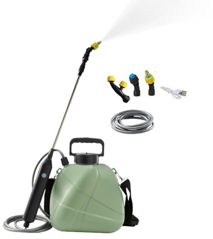 Elektrischer Gartensprüher | mittlere Kapazität für die Gartenpflege, Sprühpumpe mit verstellbarer Düse zum Jäten von Fenstern, Tieren, Gewächshaus