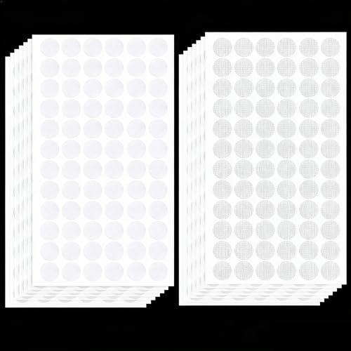 LifgWas 504 Pares Autoadhesivos de Puntos de Pegamento, 15 mm de Autoadhesivos Redondos de Puntos de Pegamento de Doble Cara, para el Proceso de Papel Bricolaje, Plástico, Metal