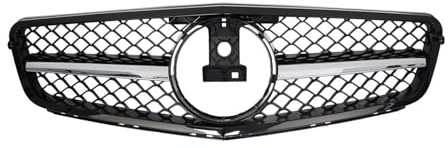 Racing-Kühlergrill Für BENZ C-Klasse W204 C204 2007 2008 2009 2010 2011 2012 2013 2014 Schwarz Glänzend Für AMG Style Frontkühlergrill Auto Kühlergrill Gitter