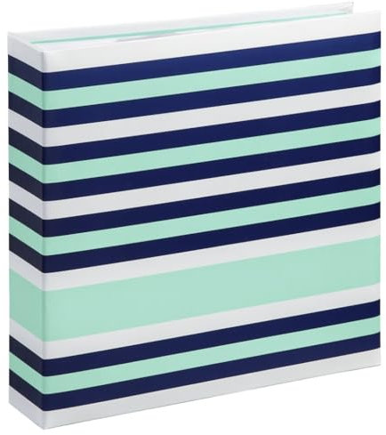 Hama Memo-Album Designline, für 200 Fotos im Format 10x15 cm, Stripes