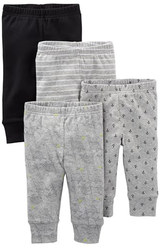 Simple Joys by Carter's bebisar - pojkar Byxor 4-pack Neutral Pant
