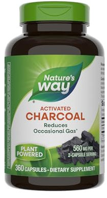 Nature's Way - Activated Charcoal 280 mg. - 360 Capsules