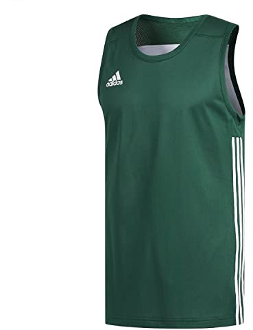adidas Herren 3G Speed Reversible Jersey, Dark Green/White, M