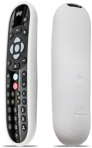 SKY Q Remote Cover Schutzhülle von Inbrackets - Stoßfest Cover Case Skin für neueste Sky Q Fernbedienung EC202O - Anti-Rutsch - Premium Durable Silikon Wabenstruktur (Grau)