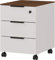 Rollcontainer Mantua, ideal für Home Office, in Kaschmir/Nussbaum-Nachbildung, mit abschließbarer Schublade, 41x55x51 cm (BxHxT)