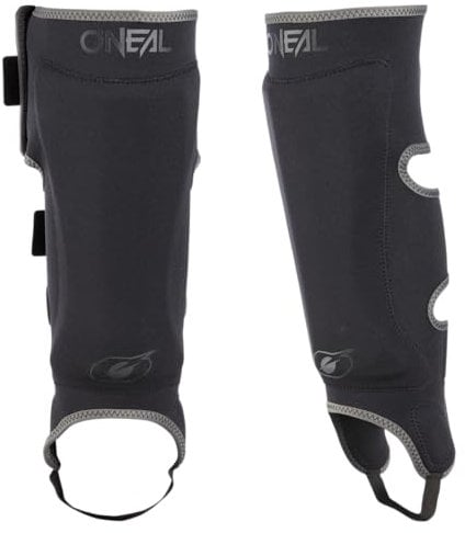 O'NEAL | Schienbein-Protektoren | Motocross Enduro Motorrad | Leichter Schienbeinschützer, bequemes Neopren-Material | Straight Shin Guard V.23 | Erwachsene | Schwarz | Größe M