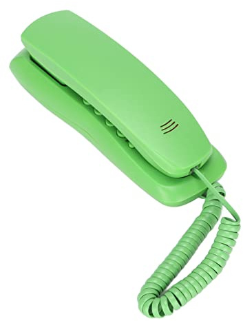 Schnurgebundenes Telefon Festnetztelefon Abs Kxt628 Hoteltelefon Wand-Desktop-Schnurlostelefon mit Stummschaltung Pause Wahlwiederholungsfunktion für Office Home Hotel(Grün)