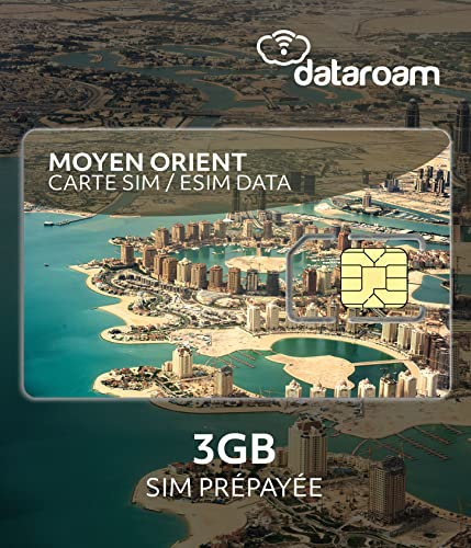 Prepaid SIM-Karte 3 GB Nahen Osten – Vereinigte Arabische Emirate – Qatar – Jordanien – Saudi-Arabien – Israel