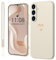 Mitetabo für Handyhülle Samsung Galaxy S23 5G Hülle Silikon mit Gold Liebesherz,Dünn Case Slim Kratzfeste Rundumschutz Schutzhülle für Samsung Galaxy S23 5G Beige