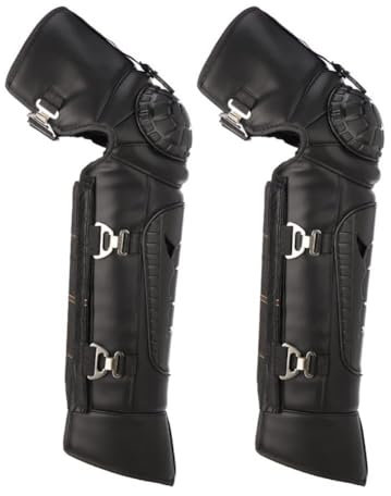 Motorrad Kniewärmer Winter Knieschoner Beinwärmer Leggings Knieschützer Verdickt Warm PU Wasserdicht Winddicht Für Oberschenkel Kniepolster Für Fahrrad Motorrad