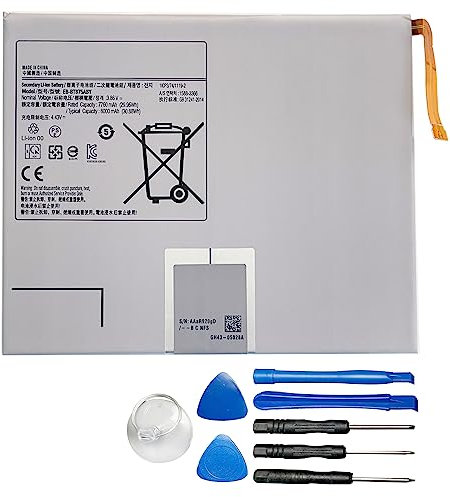 szyuya EB-BT875ABY Tablet - Batería portátil para Samsung Galaxy Tab S7 11 SM-T870 SM-T875 + herramientas (3,86 V 29,95 Wh)