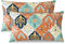 TOCOMOA Kissenbezug 40 x 80 2er Set - Kissenbezüge Bunt Paisley Muster, Kopfkissenbezug 40x80 cm mit Reißverschluss, Oeko-TEX Zertifiziert, Weich und Hypoallergen Kissenhülle Orange