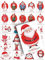 Weihnachtskarten 24 Postkarten Tiere Deko Design Illustration schöne süße Weihnachtspostkarten Weihnachten Xmas Set Mix Geschenk Grußkarten Geschenkkarten niedlich Adventskalender Weihnachtsmann