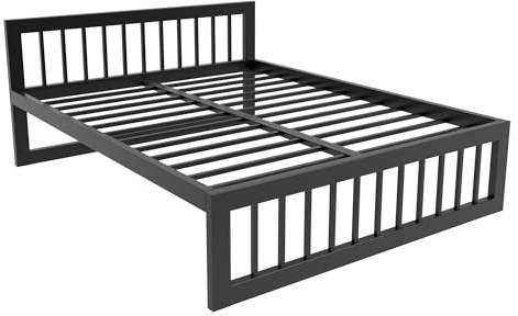 MetaloPro Metallbett Ryka, 180x200 cm | Hochwertiges Metall, Ideal für Schlafzimmer und Gästezimmer, Einfach aufzubauen, Durchweg quietschfrei für einen ruhigen