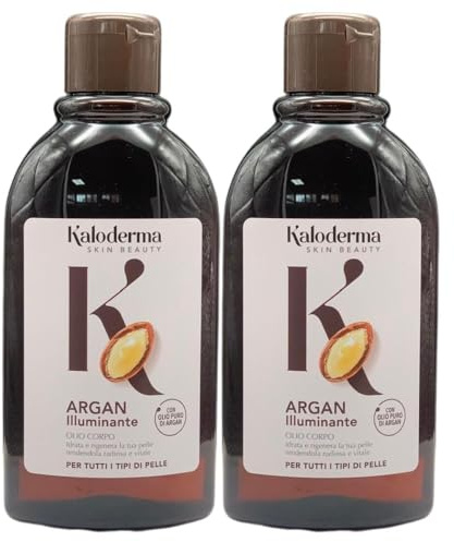 2X Olio Corpo Illuminante Argan, Idrata e Rigenera la Pelle Rendendola Radiosa e Vitale, 300ml