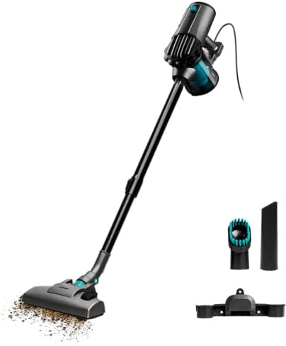 Cecotec Aspirateur Balai avec Câble Conga Thunderbrush 560 Neo. 600W, 2 en 1, Technologie Cyclonique, Filtre Haute Efficacité, Rayon d'action 6 Mètres, Inclut 2 Accessoires, Câble 4,5m