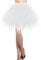 DRESSTELLS Karneval Kostüm Tüllrock Tütü Rock Weiß Fasching Cosplay Röcke Kurz 80er Party Unterrock Ballett Tanzkleid Petticoat White XL
