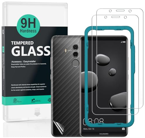 Ibywind Schutzfolie kompatibel mit Huawei Mate 10 Pro-9H Schutzfolie, HD Displayschutzfolie,Tempered Glas Schutzglas,Handy Hartglas Schutzfolie mit Applikator für die Installation
