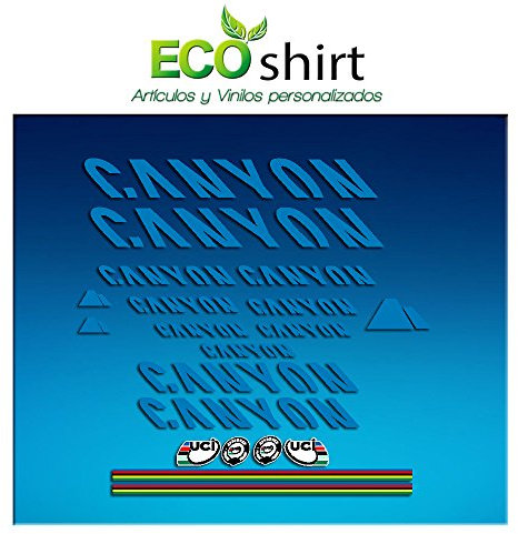 Ecoshirt 1R-NPQH-1LS1 Aufkleber Sticker Canyon Bike Abziehbilder Selbstkleber