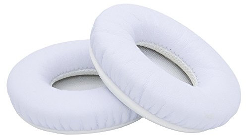 MMOBIEL Ear Pads Replacement for Beats Dr. Dre Solo HD Wired/Solo 1.0 Wired Headphone Memory Foam and Protein PU Ear Pad Cushions - On-Ear Earpads Replacement - White