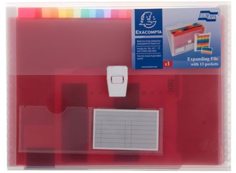 Europa 13 Pocket Expanding File 330x245mm Polypropylene