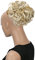 CAISHA Dutt Haarteil Zopf Haarknoten Hepburn-Dutt Haargummi Hochsteckfrisuren DM15cm Gewellt Hellblond Mix HK125
