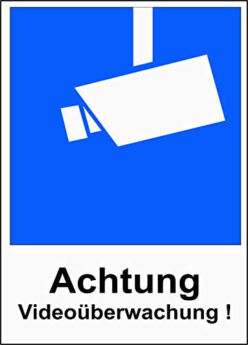 Aufkleber Warnung DSGVO Videoüberwachung 2 Stück