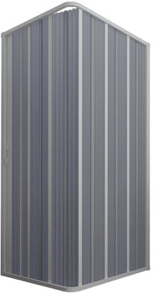 Cabine parois douche en Plastique pvc 90x90 h 185 mod. Flex avec ouverture latérale