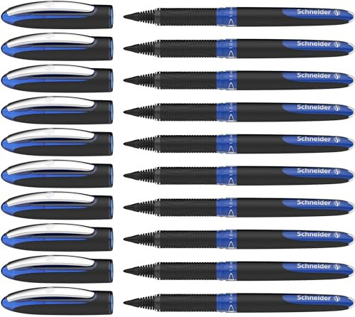 Schneider 183603 One Sign Tintenroller (dokumentenecht, Strichstärke 1 mm) blau, 10er Pack
