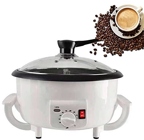 Tostatori Di Caffè,Macchina Per La Torrefazione Dei Chicchi Di Caffè Per Uso Domestico Da 1200 W, Macchina Per La Cottura Dei Fagioli Multifunzionale, Temperatura Regolabile 0-240 ° C,800 G