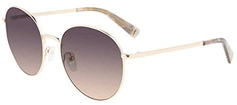 LONGCHAMP Damen LO101S Sonnenbrille, GOLD/SMOKE ROSE, 56