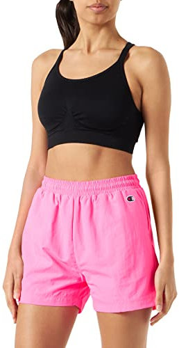 Champion Rochester 1919-C-campus High Waist Shorts, Rose Fluo (Pnff), S Femme