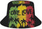 One Love Music Reggae Rasta Jamaikanischer Herren Damen Bucket Mütze Sommer Urlaub Reise Strand Sonnenhut Packbar Leicht Outdoor Hut, Stil, Einheitsgröße