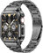 MioHHR Bandes métalliques avec étui compatible pour Apple Watch Band 38/40/41mm, étui antichoc en acier inoxydable et bandes de remplacement avec étui pour iWatch Series 9/8/7/6/5/4/SE/3/2/1，Grey