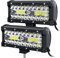 antom Phare de Travail LED 12V 2PCS 360W 7'' Projecteur Carré 24V lumière pour offroad Voiture camions SUV 4x4 tracteur, feu antibrouillard