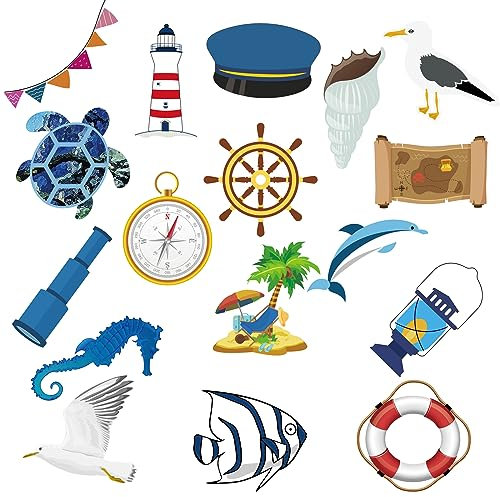 25 Pcs Cruise Door Decorations Magnetic, Boat Car Magnet Stickers Cruise Ship Magnets Decals, Fun Cruise Magnets for Door Fridge Cabin Garage, Refrigerator Cruise Ship Door Decorations (Cruise Style)