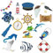 25 Pcs Cruise Door Decorations Magnetic, Boat Car Magnet Stickers Cruise Ship Magnets Decals, Fun Cruise Magnets for Door Fridge Cabin Garage, Refrigerator Cruise Ship Door Decorations (Cruise Style)