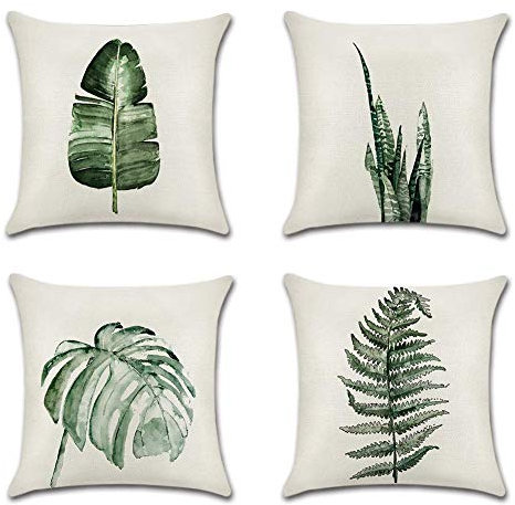 JOTOM Dekorative Kissenbezug Kissenhülle Frühling Sommer Herbst Winter für Fall Sofa Dekokissen Sofakissen Bezug Auto Home Bed Büro Cafe Garten Outdoor 40 x 40 cm 4er Set