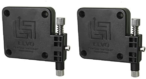 Lily's Home Automatischer Türschließer für Schiebe-/Fliegengitter-/ Sturmtüren, Gartentore, Fenster, Schranktüren, kein Bohren, mit Kontrolle über Schließgeschwindigkeit und -stärke (2er-Pack, Schwarz