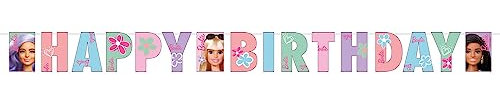 Amscan 9915477 - Banner con lettera Barbie Sweet Life