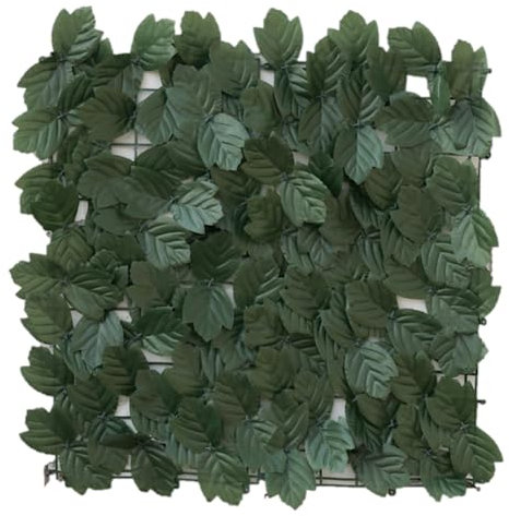 DRXRD Gartendekoration im Freien 100 x 300cm Künstlicher Efeu Hecke Blatt und Rebe Privatsphäre Zaun Wand Bildschirm, für Garten Balkone Wanddekoration S DarkMapleLeaf
