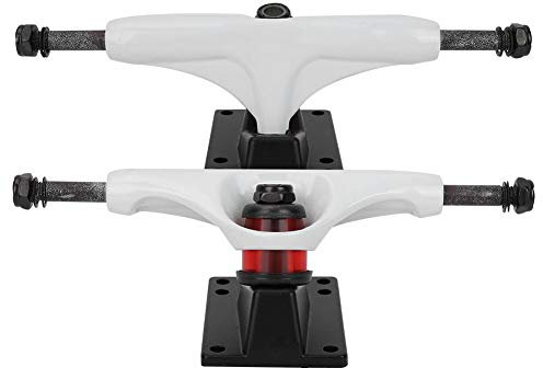 Haofy Trucks 8.0, 2Pcs 5Inch Aluminum Alloy Professional Bridge Skate Board Bracke White