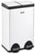 Cooks Professional Dual Pedal Recycle Bin 60L | 2 x 30L Removable Compartments & Soft Close Lids | Twin Double Section Stainless Steel Kitchen or Office Dustbin for Recycling or Waste | White