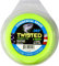 MAXPOWER 338800 Filo decespugliatore in copolimero 1.6mm 1 2metri Quadrato Ritorto, Giallo Neon