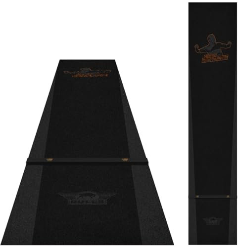 BULL'S Dirk Van Duijvenbode Dartmatte mit integriertem Oche 300 x 60 cm: Heben Sie Ihr Spiel mit professioneller Präzision und Stil auf EIN neues Niveau