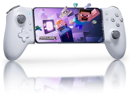 EasySMX M15 Móvil Mando de Juego para Teléfono Android (Tipo C) & iPhone 15 Series - con Botones Mecánicos - Hall Joysticks/Triggers - Vibración - Bluetooth & Plug and Play