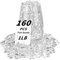 1 LB Clear Flat Glass Beads, 160-180PCS Small Glass Marbles, Mini Flat Round Pebbles for Vase Filler and Floral, Fish Tank Rocks Decorative Gemstones for Home and Aquarium Décor